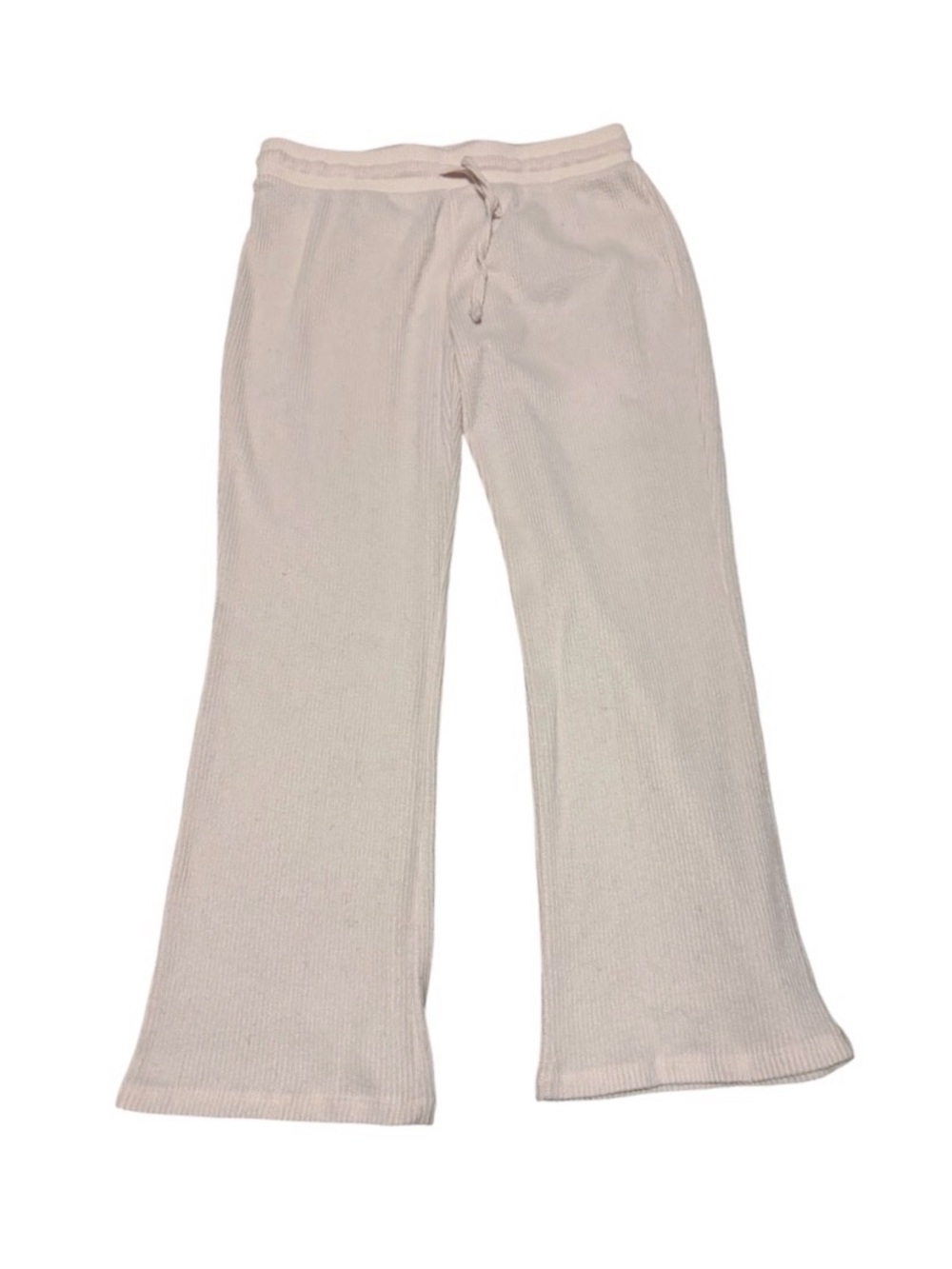 Suzette Collection Light Baby Pink Ribbed Lounge Pants